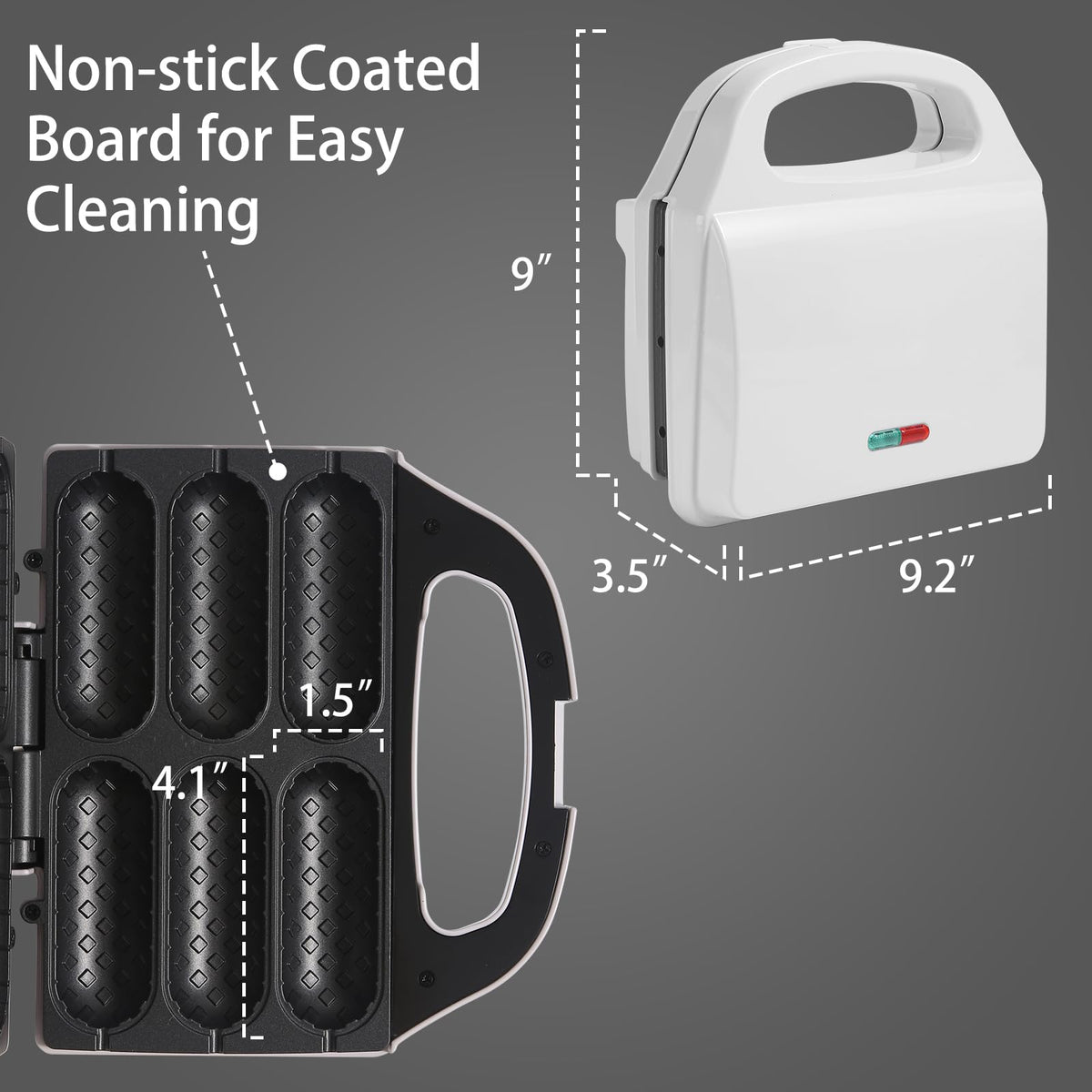 UVFAST unit with automatic temperature control indicator for consistent browning