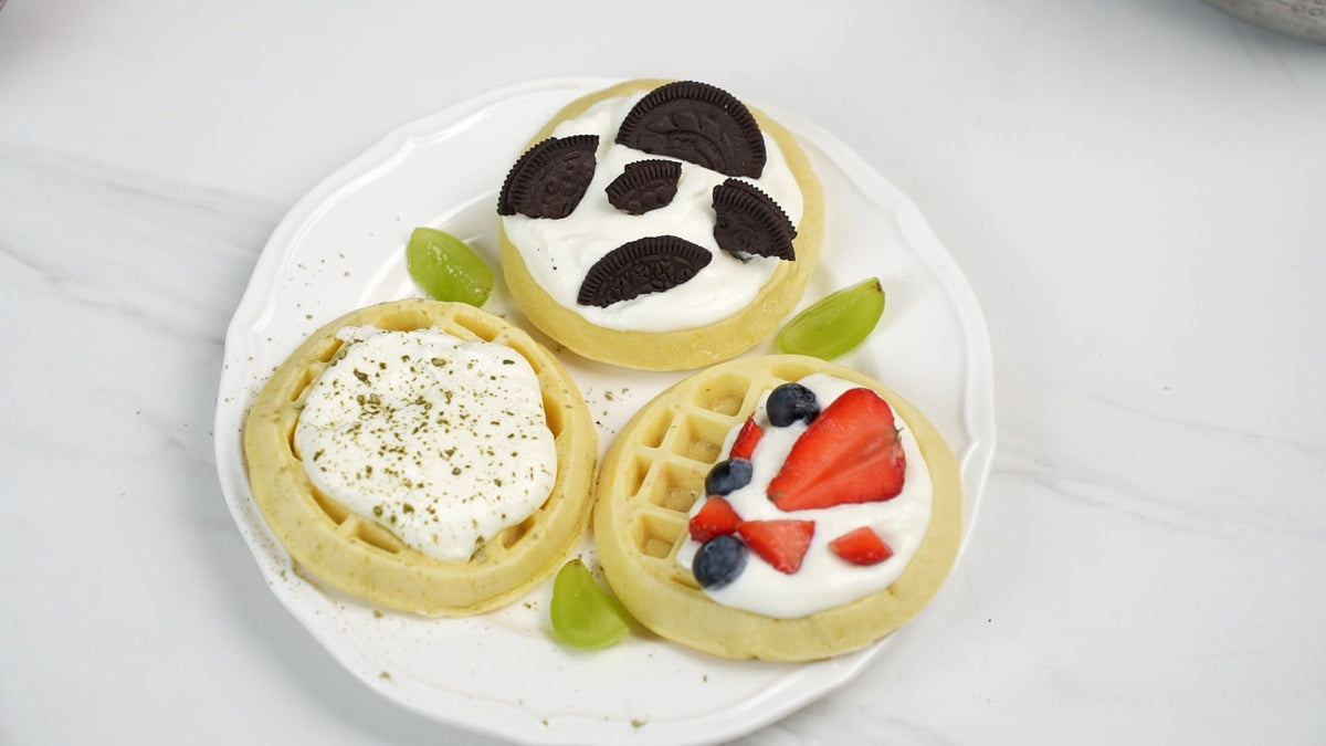UVFAST Mini Waffles Maker easy storage fits in small kitchens.
