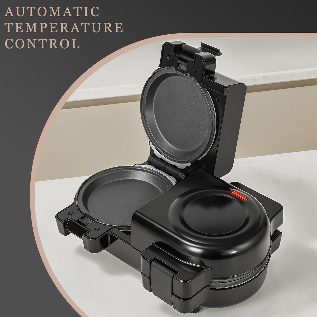 UVFAST Mini Waffles Maker plate heart waffle for fun family treats
