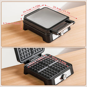 UVFAST outputs four 1-inch waffles simultaneously in minutes