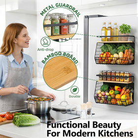 UVIAHOMI durable steel with epoxy coating resists corrosion in the kitchen.