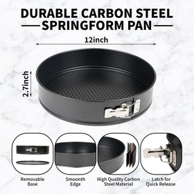 UWILLION nonstick coating on 12inch pan enables effortless unmolding