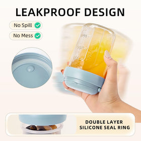 UWILLION jar with divided compartments keeps toppings separate