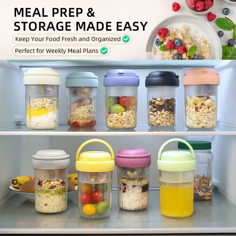 UWILLION stackable jars save fridge and bag space