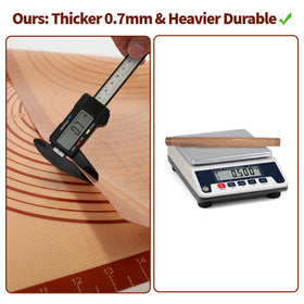 UWILLION mat used as counter protector to keep surfaces clean during baking