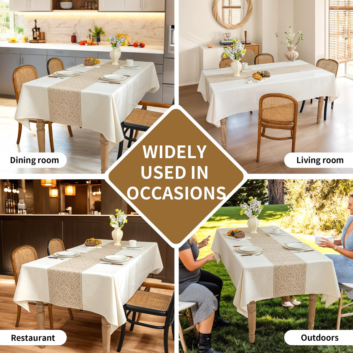 UWWGKK Nordic Beige floral pattern brings timeless charm.