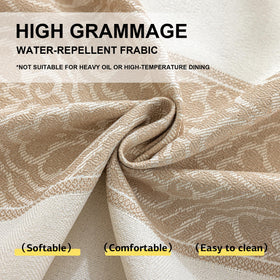 UWWGKK Nordic Beige tablecloth suits indoor and outdoor settings.
