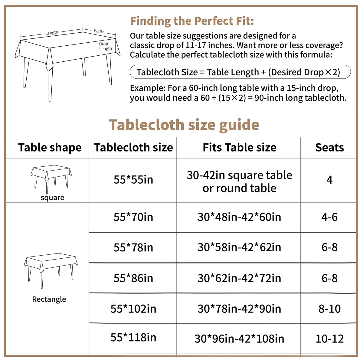 UWWGKK vintage tablecloth showcases retro elegant design for special occasions.