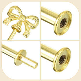 uxcell crown-shaped golden handle adds visual appeal to DIY cake stands.