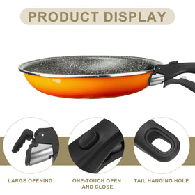 uxcell black pot handle easy to detach and store neatly