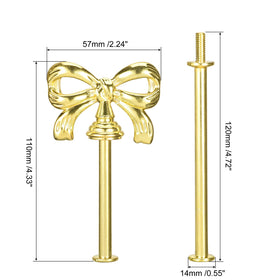 uxcell zinc alloy cupcake stand handle with screws provides sturdy, reusable fittings.
