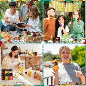 UZLU compact mini-bottles are ideal for travel and on-the-go beverages.
