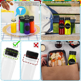 UZLU silicone funnel enables mess-free filling and precise pouring.