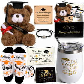 U-Zomir class of 2026 bear with diploma, cute desk display for celebrating achievements.