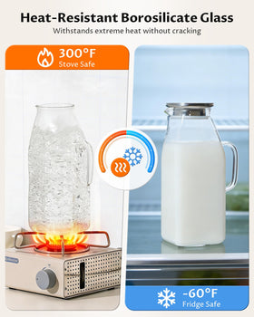 VA1KENE borosilicate glass resists cracking and temperature shifts.