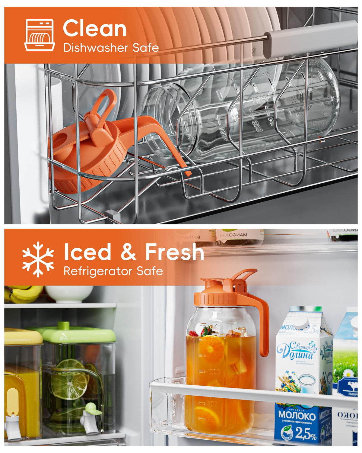 VA1KENE lead-free, BPA-free glass preserves flavor