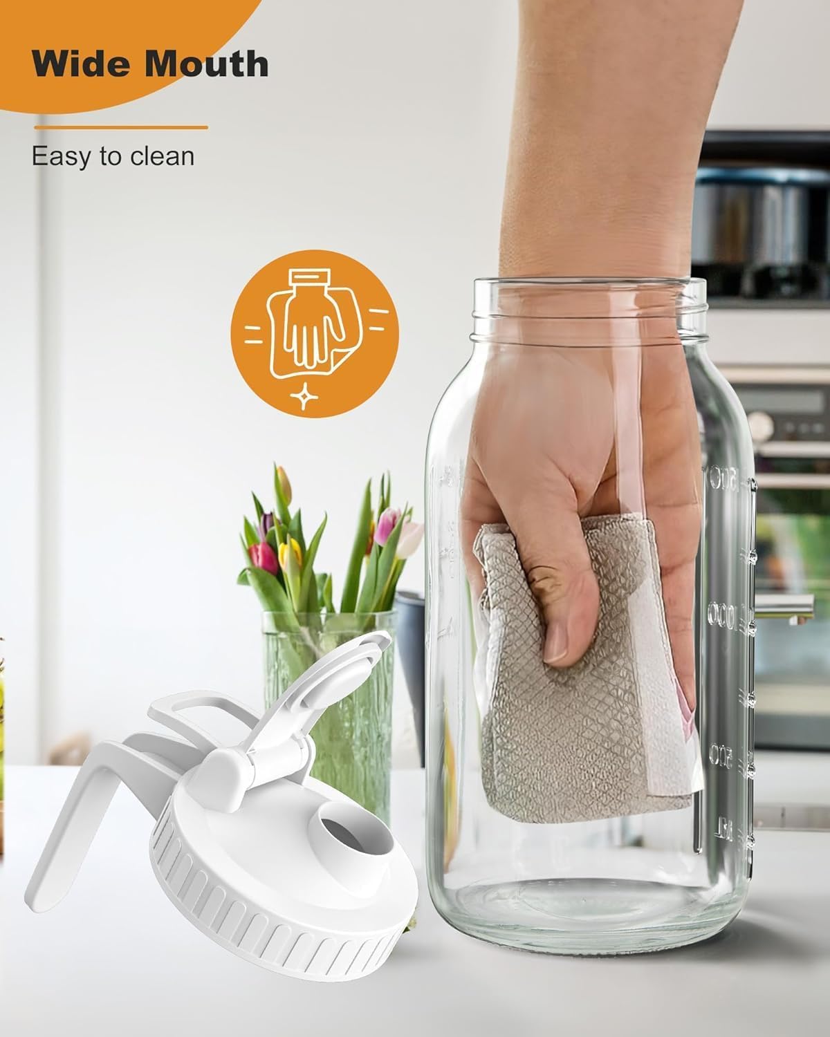 VA1KENE refrigerator-safe pitcher keeps drinks fresh in fridge