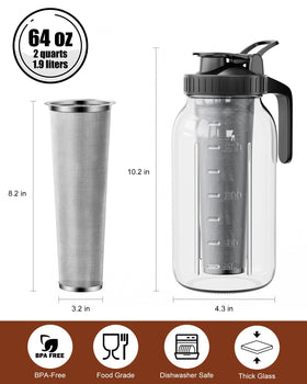 VA1KENE stainless steel filter provides a clean, smooth pour