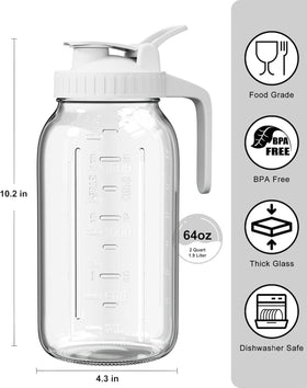 VA1KENE wide-mouth jar ideal for iced tea and cold beverages