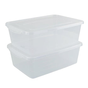 Vababa 16L pizza dough proofing box front view shows clear, space-saving design.