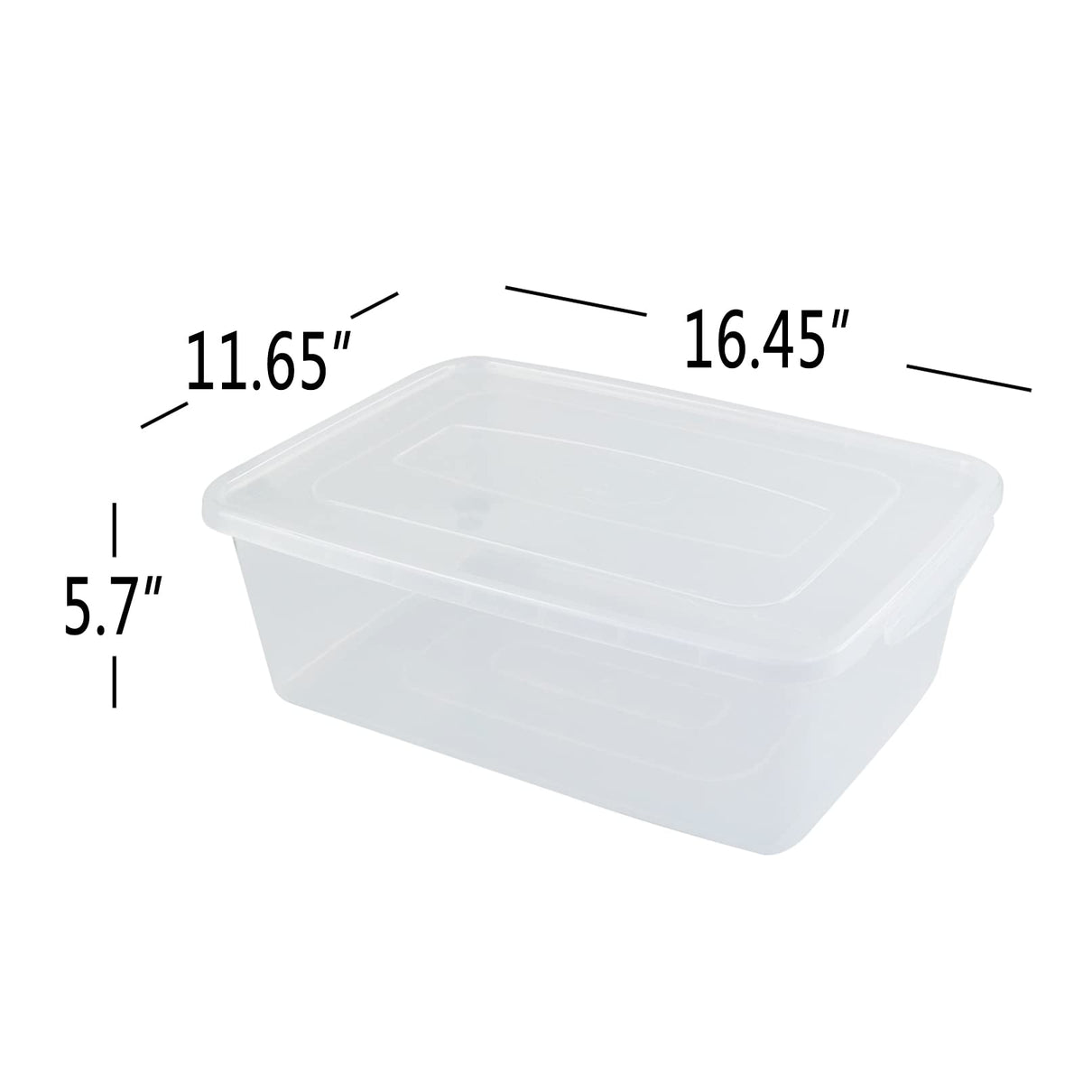 Vababa 16L pizza dough proofing box with lid closed provides secure storage.