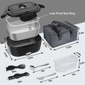 Vabaso Electric Lunch Box dishwasher-safe parts simplify after-meal cleanup.