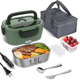 Vabaso electric lunch box front view for home or office heating.