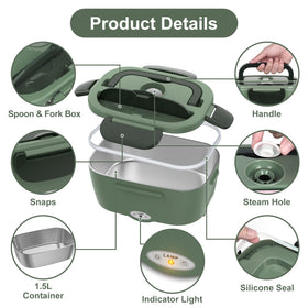 Vabaso leak-proof lid seals to prevent spills during travel.