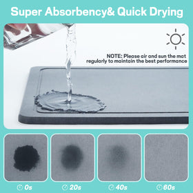 VABNEER dish drying rack with stainless steel frame, stable and rust-resistant.