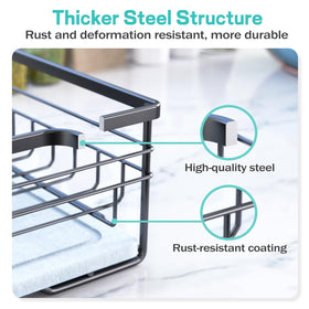 VABNEER easy-clean dish rack, simple wipe-down after use.