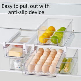 Vacane fridge drawer clear body helps you see contents quickly.