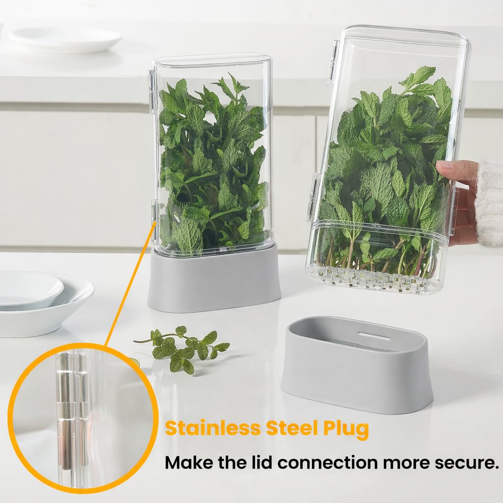Vacane Herb Keeper narrow body stores upright on shelf