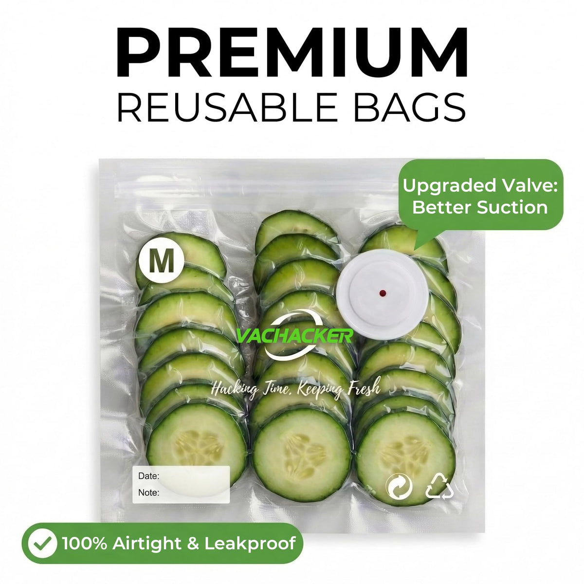 Vachacker fast-charging battery for up to 300 bags per charge.
