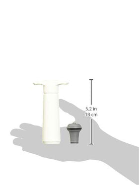 Vacu Vin bottle stopper showing the click signal for airtight seal.