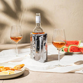Vacu Vin handheld view showcases slim, flexible sleeve for easy use