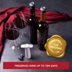Vacu Vin wine saver with airtight seal and pump-action for longer wine life.