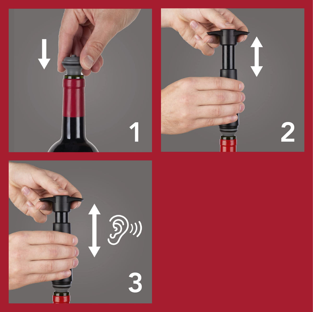 Vacuvin bulk-pack gray stoppers illustrating value for kitchens.