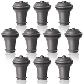 Vacuvin wine stopper gray closeup showing the silicone seal for fresh wine.