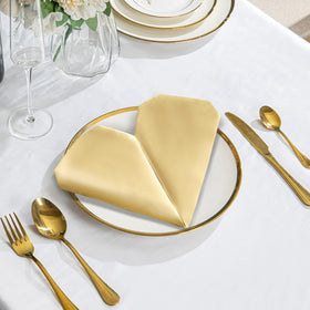 VACVELT square table napkins gold for upscale dining layouts