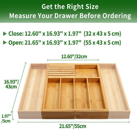 VaeFae removable knife block demonstrates secure knife storage in a drawer.