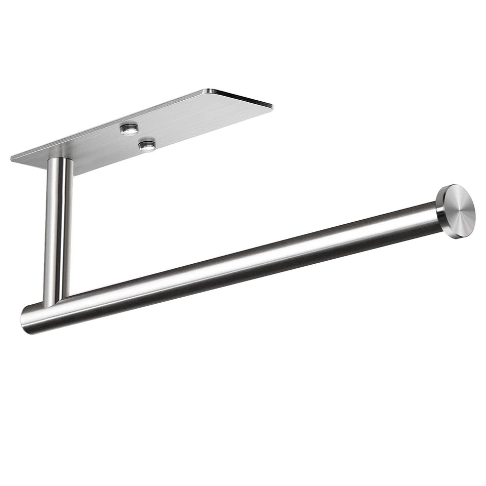 VAEHOLD 12-inch paper towel bar mounted under cabinet for easy access.