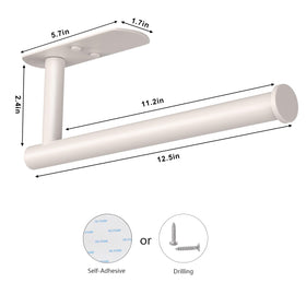 Adhesive pad installation step shown with VAEHOLD towel holder
