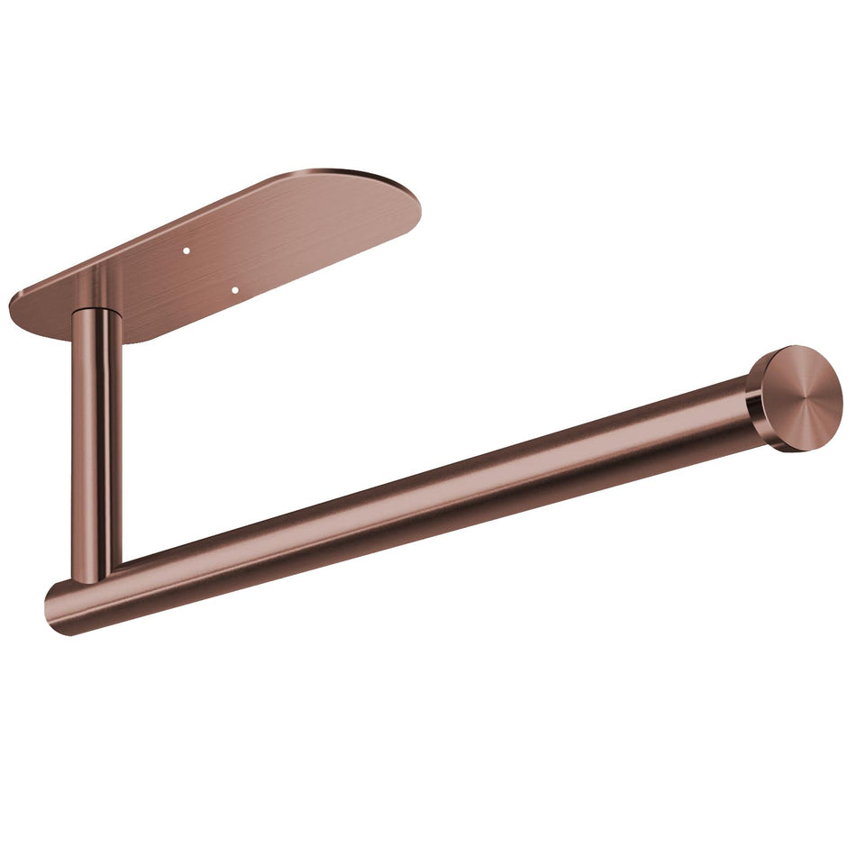 VAEHOLD adhesive under-cabinet towel holder in black for quick kitchen access.