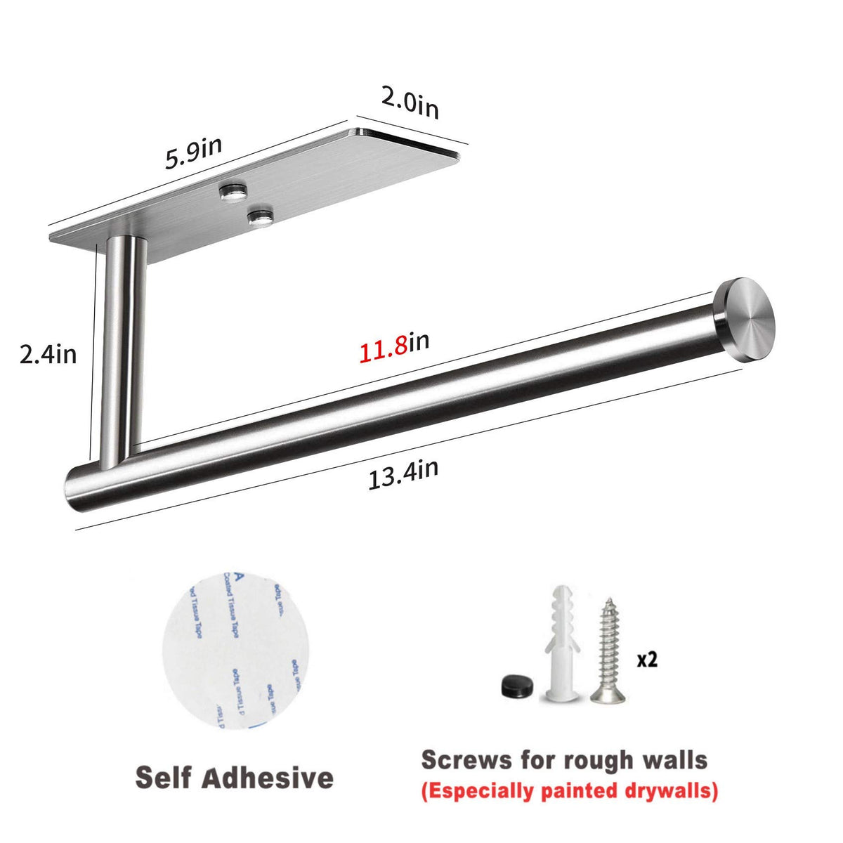 VAEHOLD nail-free adhesive installation on smooth surfaces prevents wall damage.