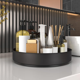 Spice rack turntable makes condiments easy to grab
