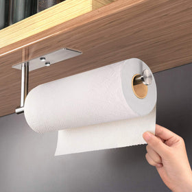 VAEHOLD SUS304 stainless steel adhesive paper towel holder with rustproof durability.