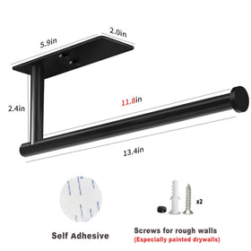 VAEHOLD wall-mounted roll rack fits standard and jumbo towels for versatile use.