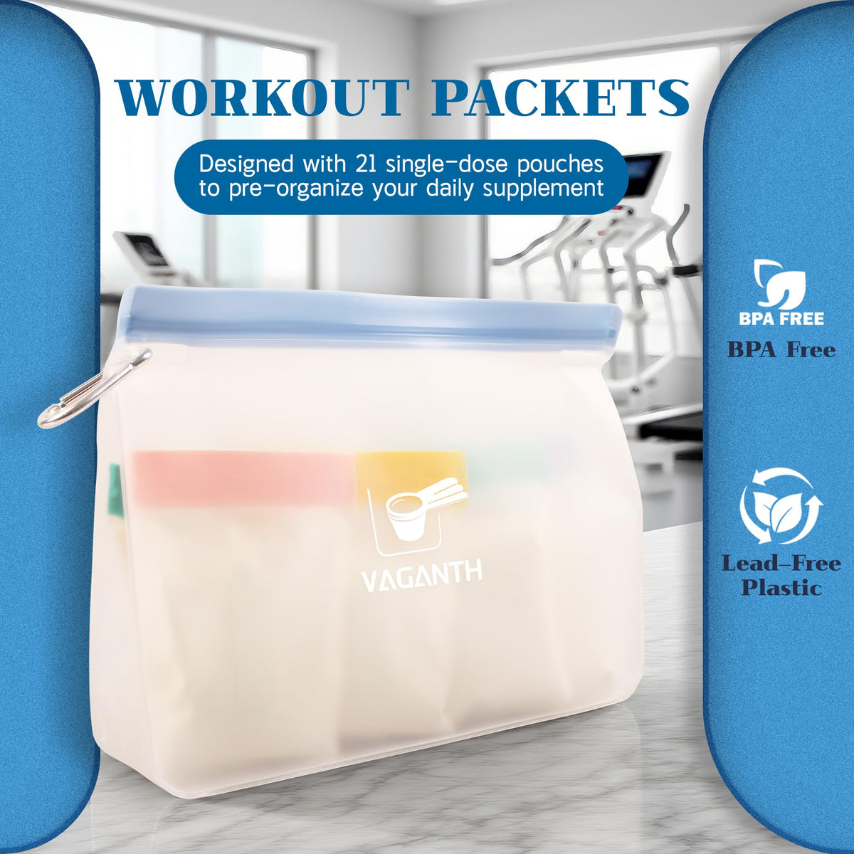 VAGANTH color-coded labels help quick identification during workouts