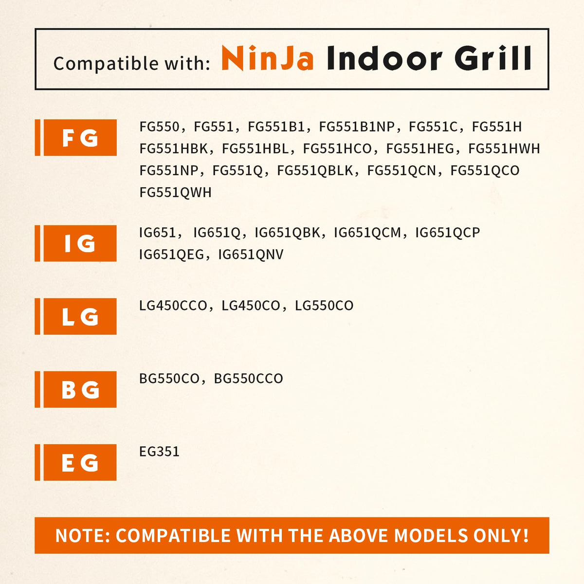 VAGLOBA replacement probe for Ninja indoor grills highlights model compatibility