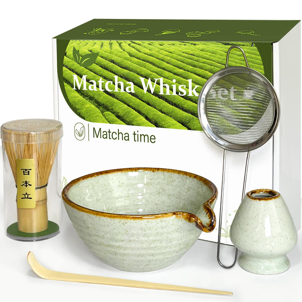 Vaiheng matcha bowl with spout for easy pouring during rituals
